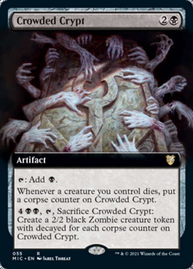 Crowded Crypt (Extended) [Innistrad: Midnight Hunt Commander] | Play N Trade Winnipeg