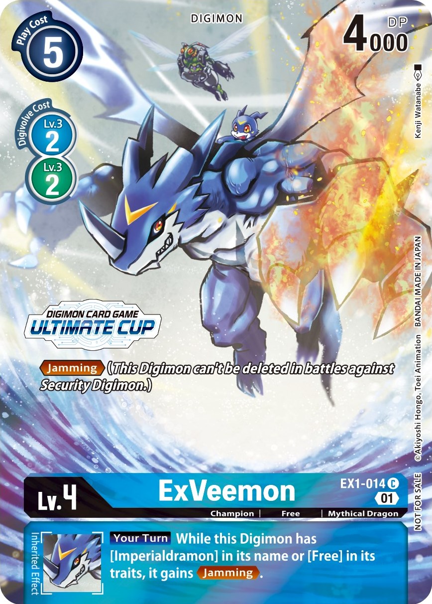 ExVeemon [EX1-014] (April Ultimate Cup 2022) [Classic Collection Promos] | Play N Trade Winnipeg