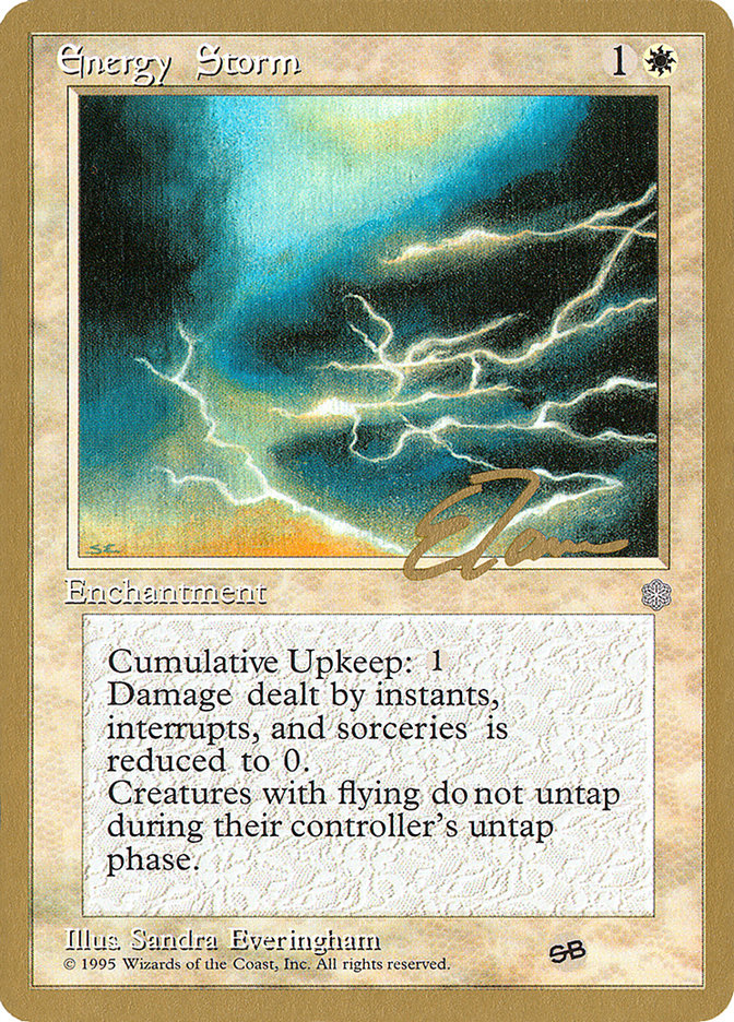 Energy Storm (Eric Tam) (SB) [Pro Tour Collector Set] | Play N Trade Winnipeg