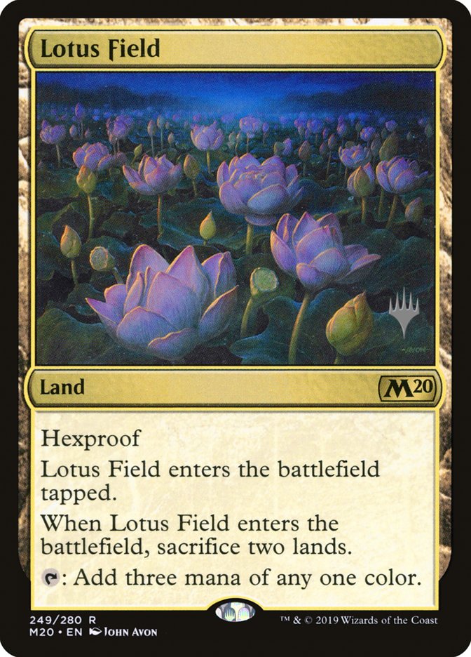 Lotus Field (Promo Pack) [Core Set 2020 Promos] | Play N Trade Winnipeg