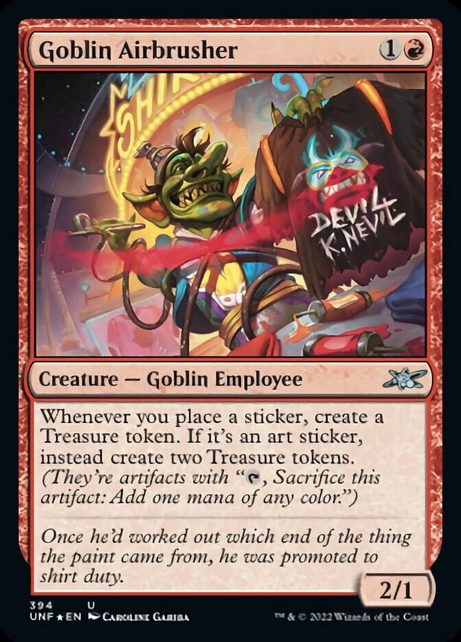 Goblin Airbrusher (Galaxy Foil) [Unfinity] | Play N Trade Winnipeg