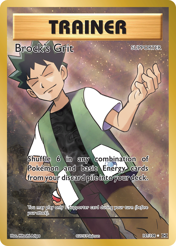 Brock's Grit (107/108) [XY: Evolutions] | Play N Trade Winnipeg