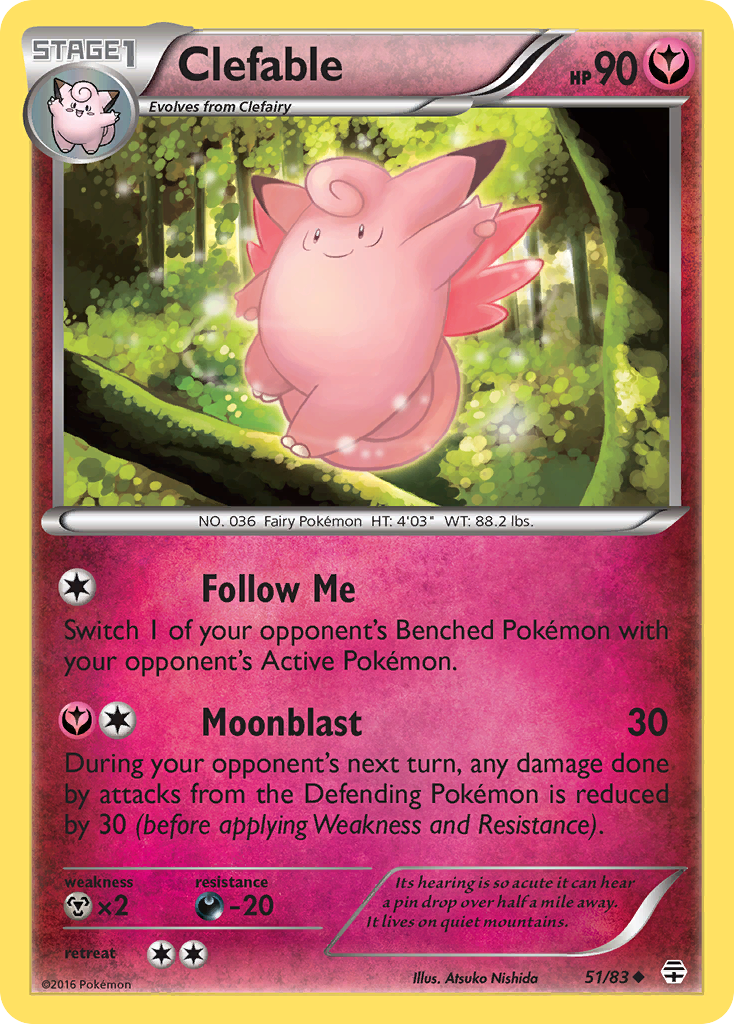Clefable (51/83) [XY: Generations] | Play N Trade Winnipeg