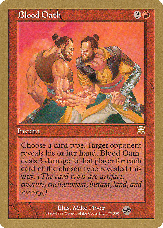 Blood Oath (Jan Tomcani) (SB) [World Championship Decks 2001] | Play N Trade Winnipeg