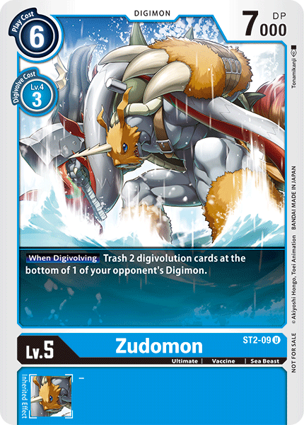 Zudomon [ST2-09] (Alternate Art) [Starter Deck: Cocytus Blue Promos] | Play N Trade Winnipeg