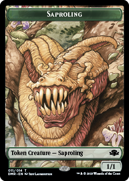 Insect // Saproling Double-Sided Token [Dominaria Remastered Tokens] | Play N Trade Winnipeg