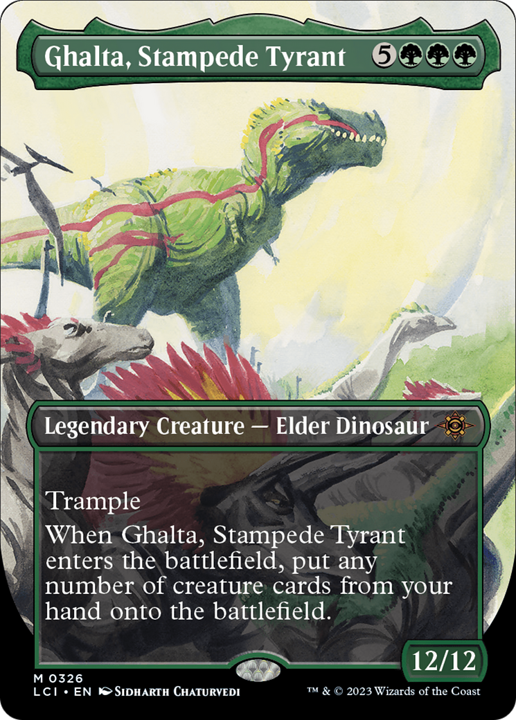 Ghalta, Stampede Tyrant (Borderless) [The Lost Caverns of Ixalan] | Play N Trade Winnipeg