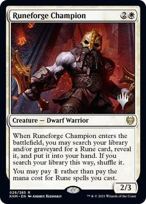 Runeforge Champion [Kaldheim Promos] | Play N Trade Winnipeg