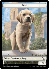 Detective // Dog Double-Sided Token [Murders at Karlov Manor Tokens] | Play N Trade Winnipeg