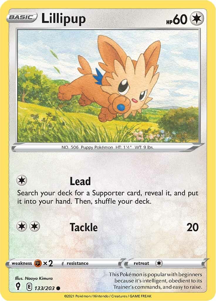 Lillipup (133/203) [Sword & Shield: Evolving Skies] | Play N Trade Winnipeg