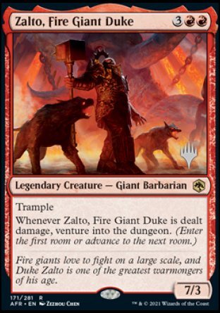 Zalto, Fire Giant Duke (Promo Pack) [Dungeons & Dragons: Adventures in the Forgotten Realms Promos] | Play N Trade Winnipeg