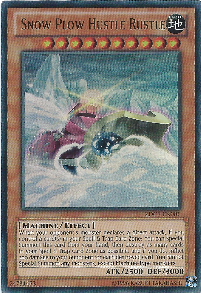 Snow Plow Hustle Rustle [ZDC1-EN001] Ultra Rare | Play N Trade Winnipeg