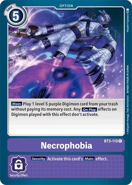 Necrophobia [BT3-110] [Release Special Booster Ver.1.5] | Play N Trade Winnipeg