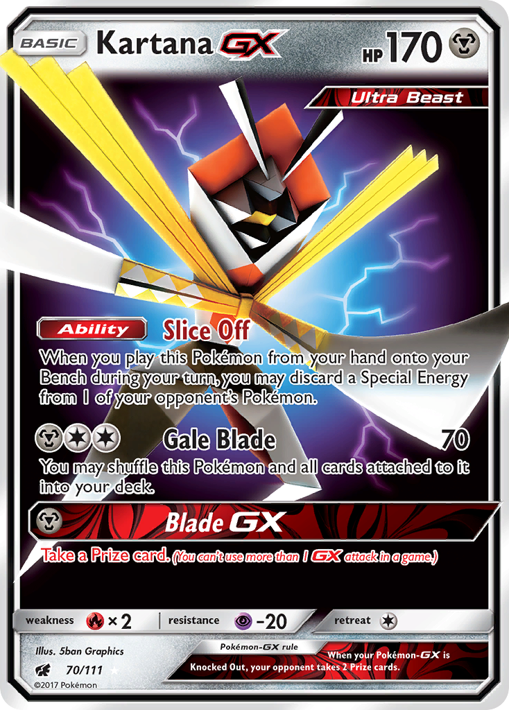 Kartana GX (70/111) [Sun & Moon: Crimson Invasion] | Play N Trade Winnipeg