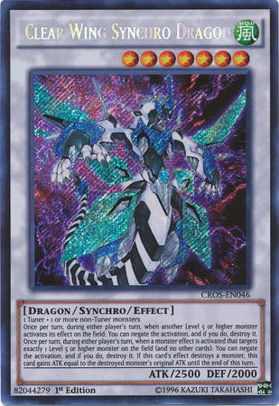 Clear Wing Synchro Dragon [CROS-EN046] Secret Rare | Play N Trade Winnipeg