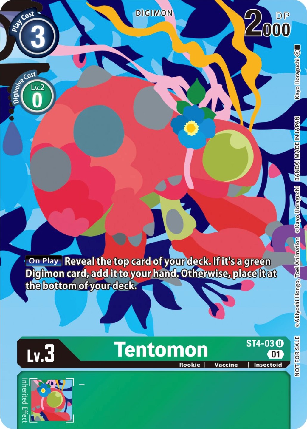 Tentomon [ST4-03] (Tamer's Card Set 2 Floral Fun) [Starter Deck: Giga Green Promos] | Play N Trade Winnipeg