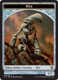 Myr (023) // Thopter (025) Double-sided Token [Commander 2018 Tokens] | Play N Trade Winnipeg