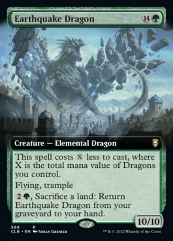Earthquake Dragon (Extended Art) [Commander Legends: Battle for Baldur's Gate] | Play N Trade Winnipeg