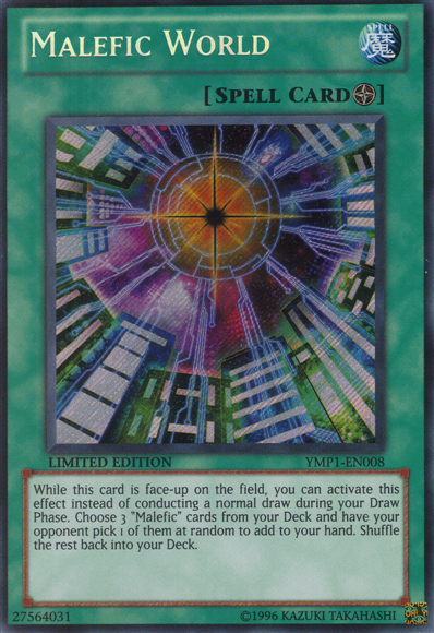 Malefic World [YMP1-EN008] Secret Rare | Play N Trade Winnipeg