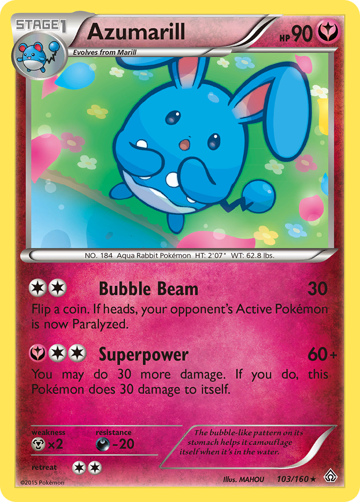 Azumarill (103/160) [XY: Primal Clash] | Play N Trade Winnipeg