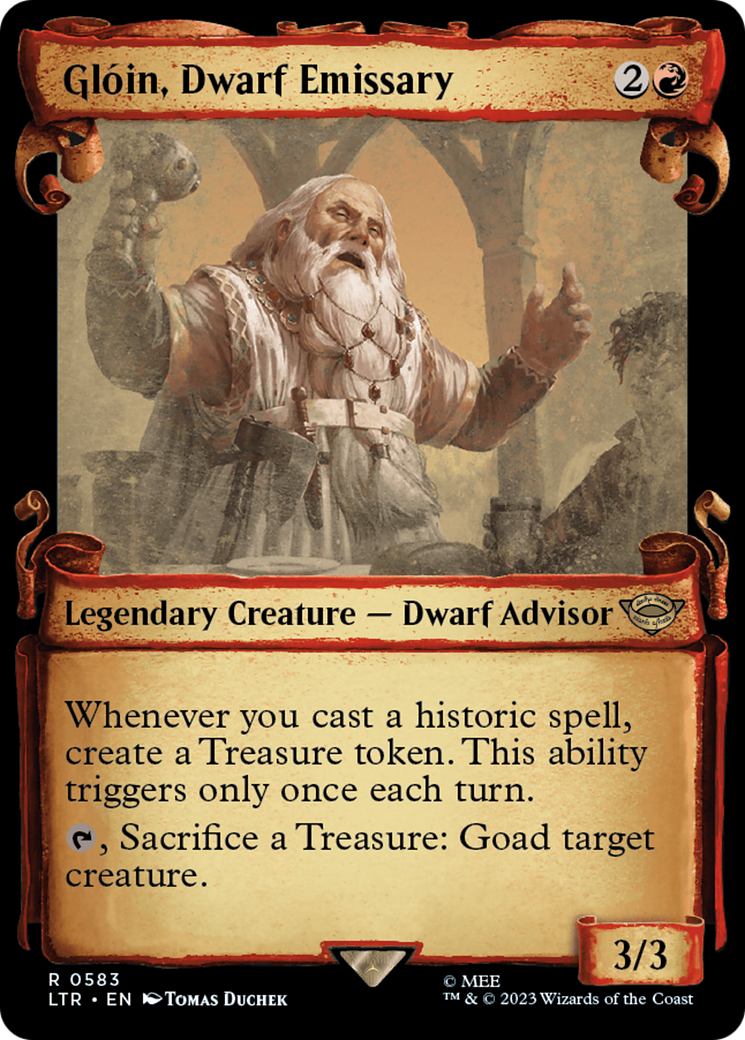 Gloin, Dwarf Emissary [The Lord of the Rings: Tales of Middle-Earth Showcase Scrolls] | Play N Trade Winnipeg