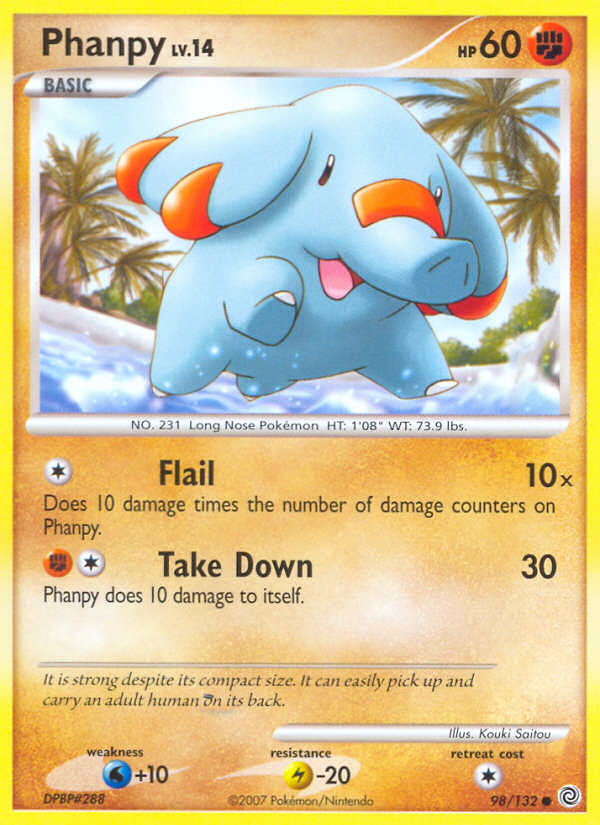 Phanpy (98/132) [Diamond & Pearl: Secret Wonders] | Play N Trade Winnipeg