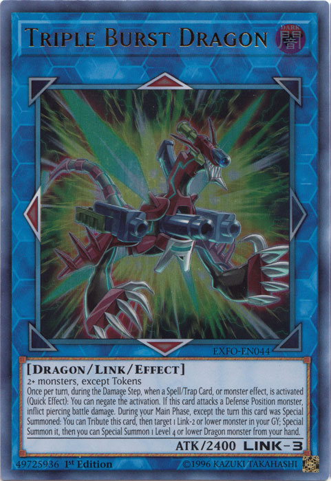 Triple Burst Dragon [EXFO-EN044] Ultra Rare | Play N Trade Winnipeg
