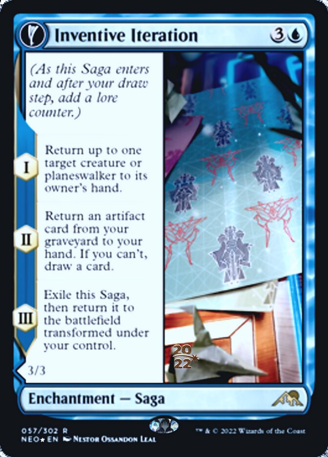 Inventive Iteration // Living Breakthrough [Kamigawa: Neon Dynasty Prerelease Promos] | Play N Trade Winnipeg