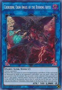 Cherubini, Ebon Angel of the Burning Abyss [DANE-EN095] Secret Rare | Play N Trade Winnipeg