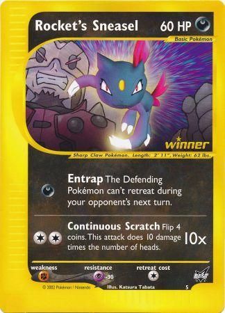 Rocket's Sneasel (5) (Jumbo Card) [Best of Promos] | Play N Trade Winnipeg