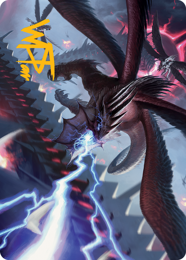 Defiant Thundermaw Art Card (Gold-Stamped Signature) [March of the Machine Art Series] | Play N Trade Winnipeg