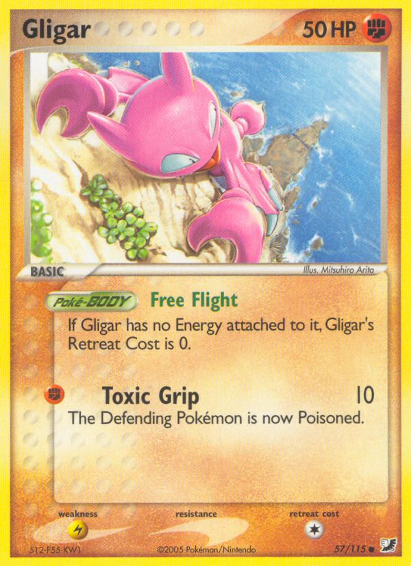 Gligar (57/115) [EX: Unseen Forces] | Play N Trade Winnipeg