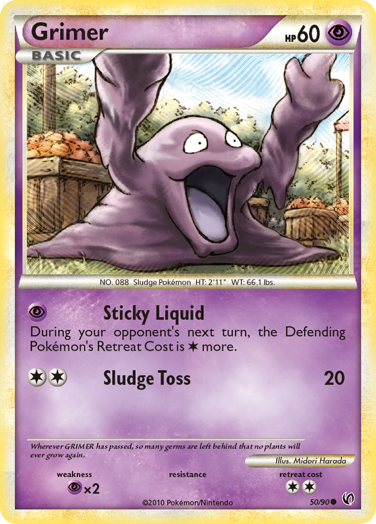 Grimer (50/90) [HeartGold & SoulSilver: Undaunted] | Play N Trade Winnipeg