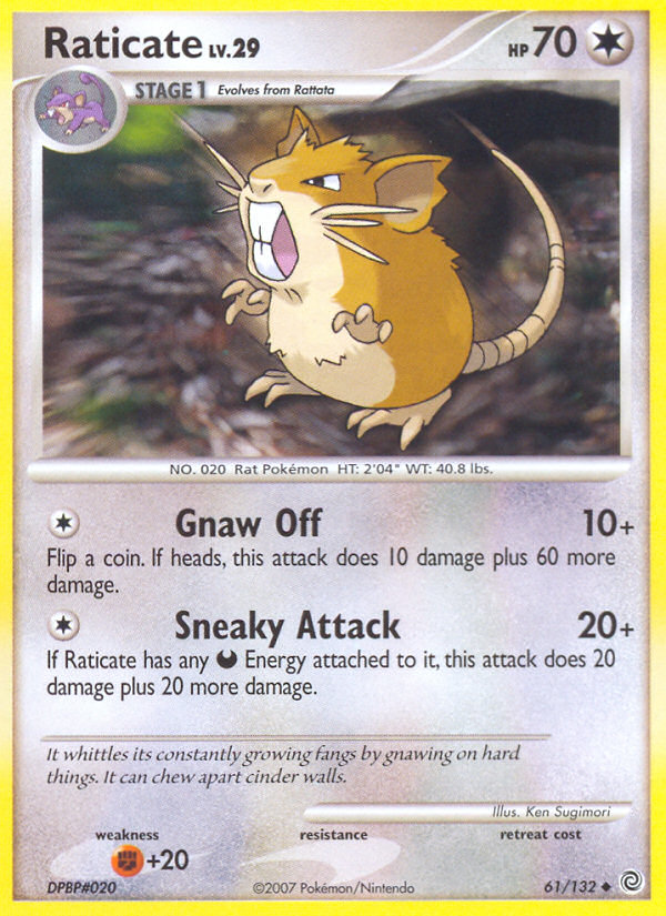 Raticate (61/132) [Diamond & Pearl: Secret Wonders] | Play N Trade Winnipeg