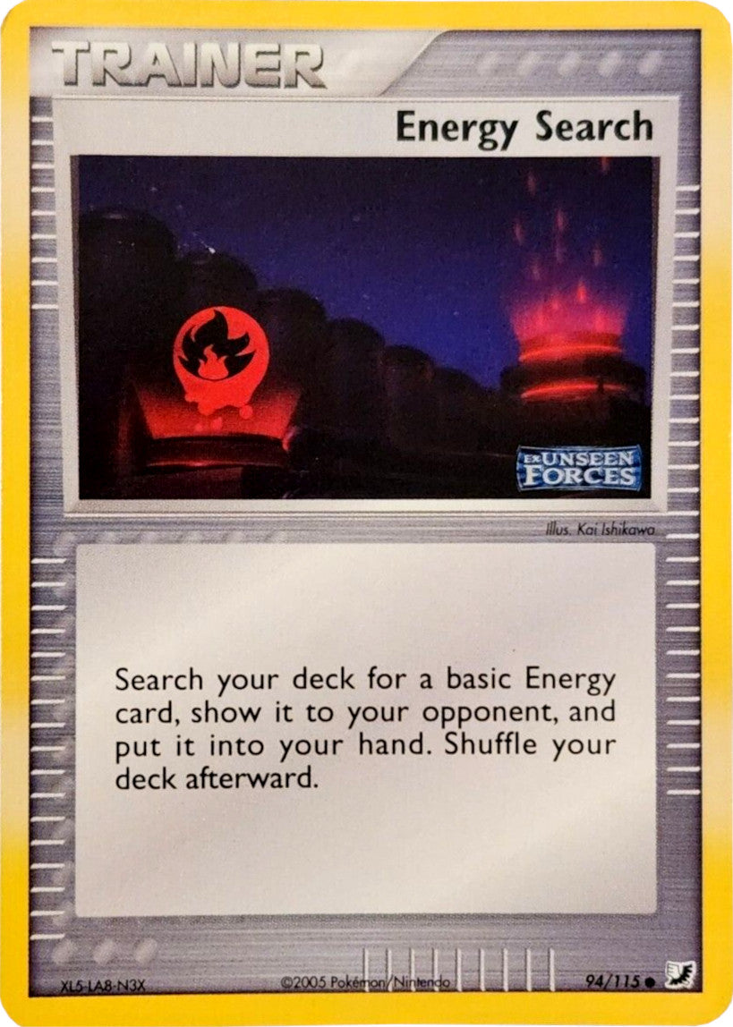 Energy Search (94/115) (Stamped) [EX: Unseen Forces] | Play N Trade Winnipeg