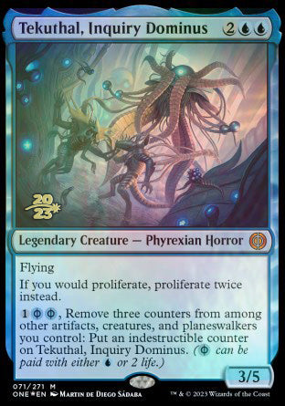 Tekuthal, Inquiry Dominus [Phyrexia: All Will Be One Prerelease Promos] | Play N Trade Winnipeg