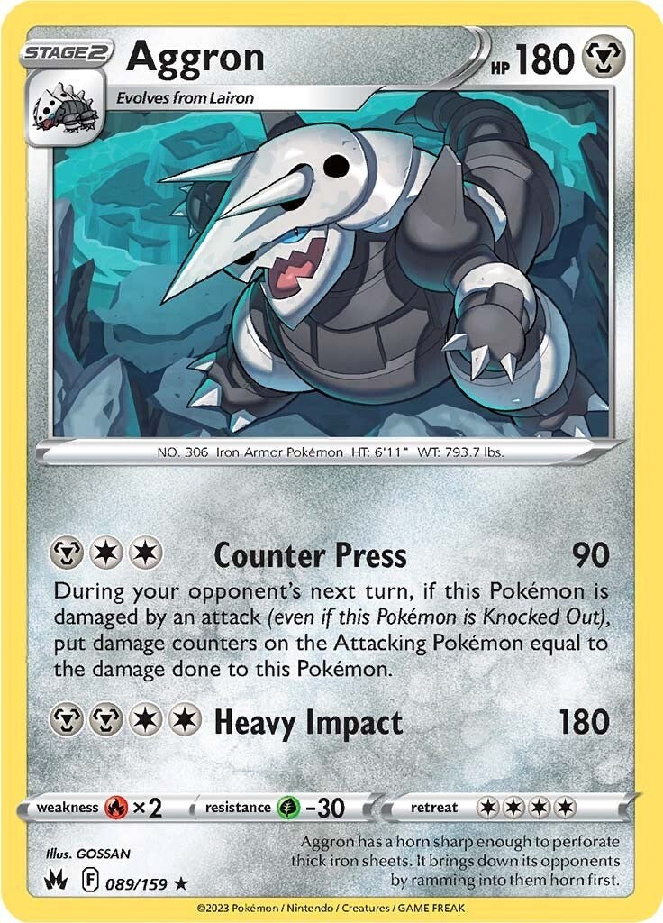 Aggron (089/159) [Sword & Shield: Crown Zenith] | Play N Trade Winnipeg