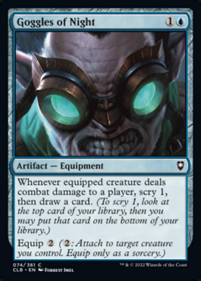 Goggles of Night [Commander Legends: Battle for Baldur's Gate] | Play N Trade Winnipeg