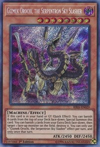 Gizmek Orochi, the Serpentron Sky Slasher [RIRA-EN029] Secret Rare | Play N Trade Winnipeg