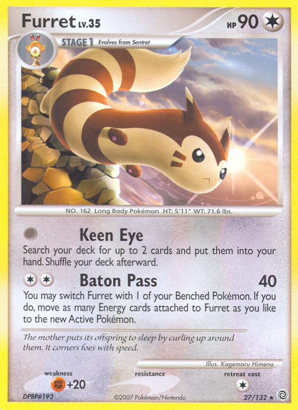 Furret (27/132) [Diamond & Pearl: Secret Wonders] | Play N Trade Winnipeg