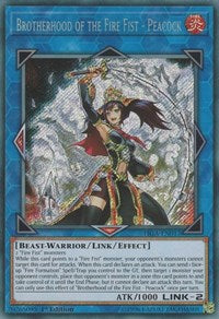 Brotherhood of the Fire Fist - Peacock [FIGA-EN017] Secret Rare | Play N Trade Winnipeg