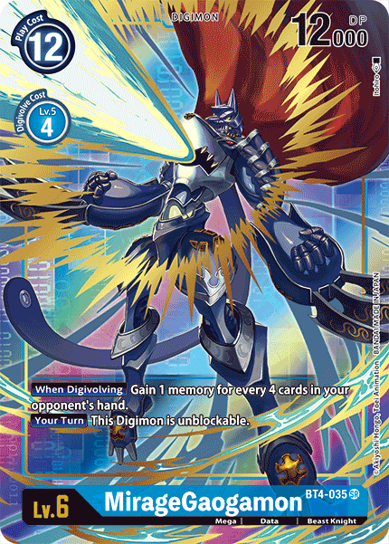 MirageGaogamon [BT4-035] (Alternate Art) [Great Legend] | Play N Trade Winnipeg