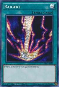 Raigeki [TN19-EN010] Prismatic Secret Rare | Play N Trade Winnipeg