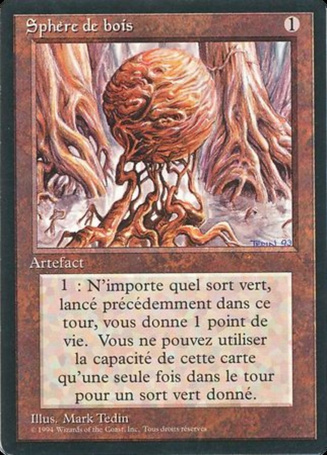 Wooden Sphere [Foreign Black Border] | Play N Trade Winnipeg