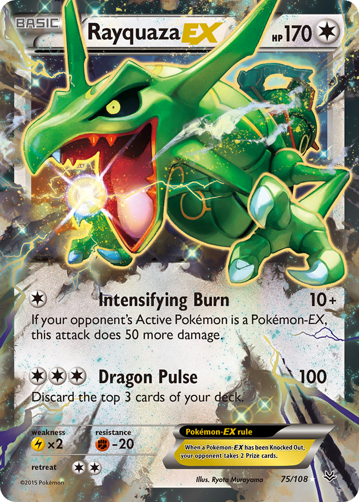 Rayquaza EX (75/108) [XY: Roaring Skies] | Play N Trade Winnipeg