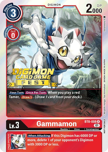 Gammamon [BT8-008] (Digimon Card Game Fest 2022) [New Awakening Promos] | Play N Trade Winnipeg