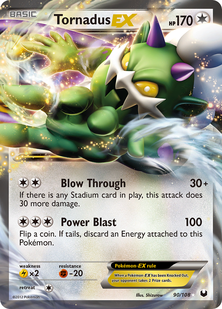 Tornadus EX (90/108) [Black & White: Dark Explorers] | Play N Trade Winnipeg