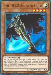 Evil HERO Adusted Gold [LED5-EN013] Ultra Rare | Play N Trade Winnipeg