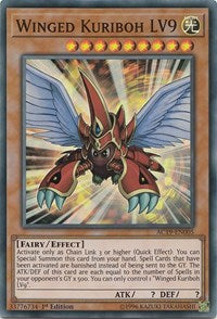 Winged Kuriboh LV9 [AC19-EN005] Super Rare | Play N Trade Winnipeg