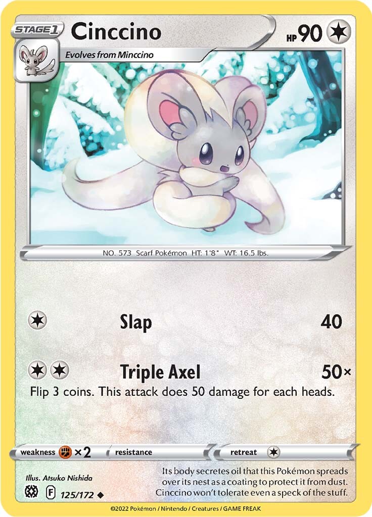 Cinccino (125/172) [Sword & Shield: Brilliant Stars] | Play N Trade Winnipeg